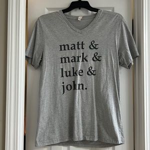 Matthew, Mark, Luke John Graphic Tee!
